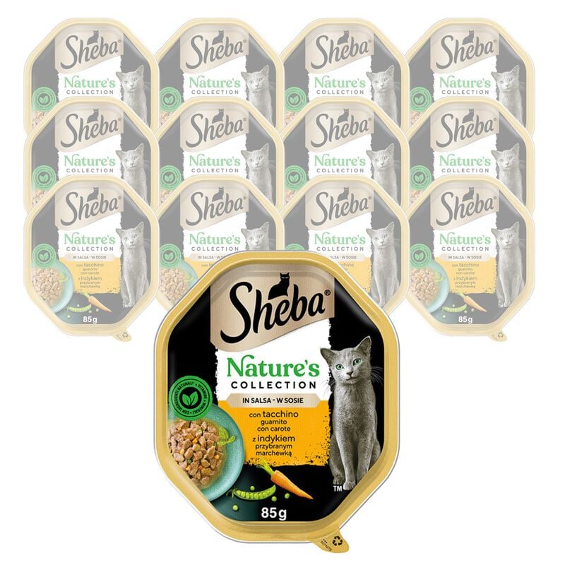 Sheba Cat Adult Nature's Collection Tacchino con Carote 85 gr