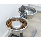 Trixie Bar per Cani con Supporto alzaciotole regolabile in altezza e 2 ciotole acciaio 2,8 lt