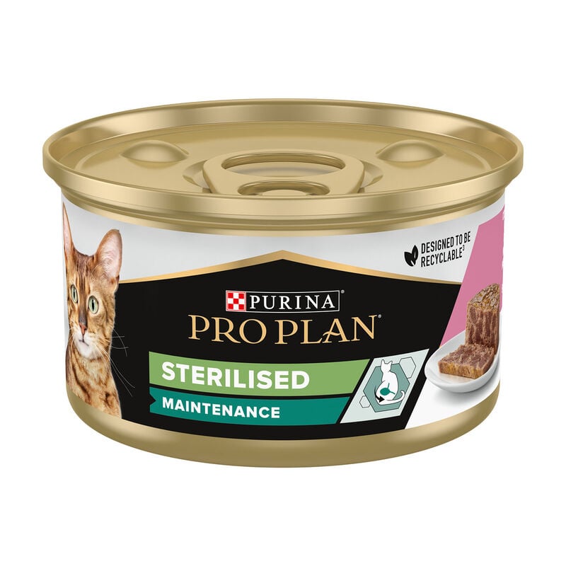 Purina Pro Plan Cat Adult Sterilised Pat&egrave; con Salmone e Tonno 85 gr