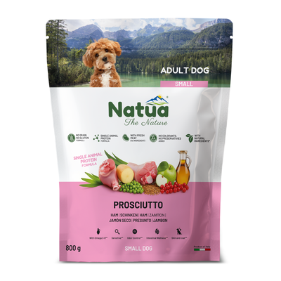 Natua Dog Adult Small Prosciutto 800gr