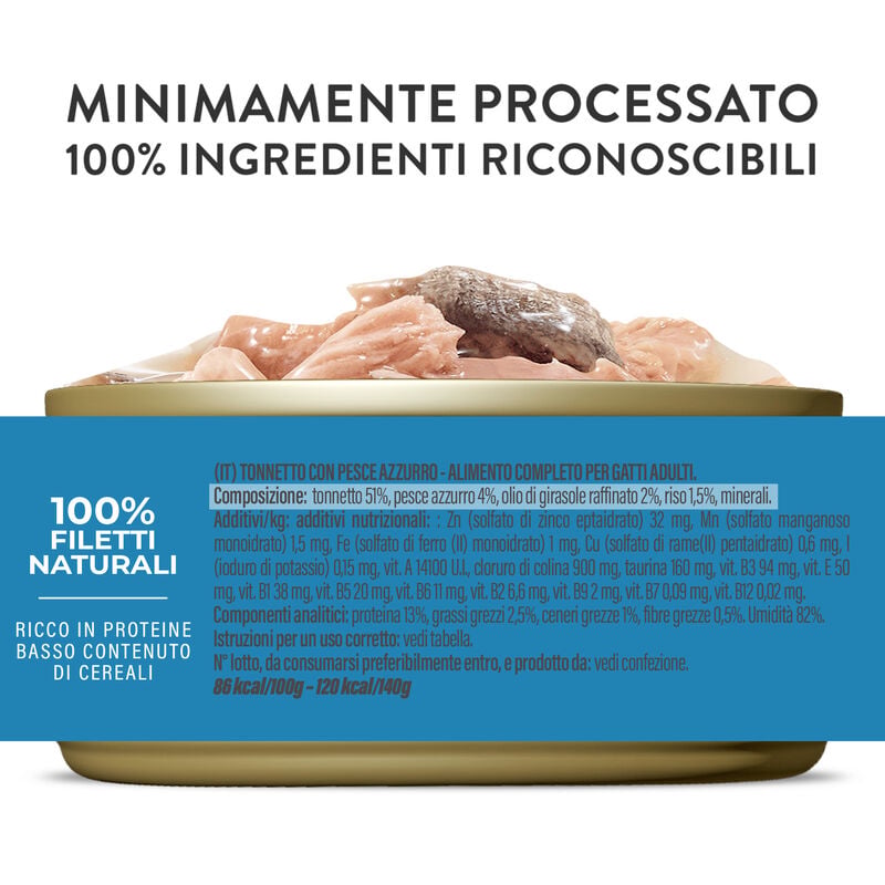 Schesir Cat Jelly Tonnetto con Pesce Azzurro 140g