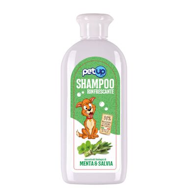 Petup Dog Shampoo Rinfrescante per cani con Menta e Salvia Bio 250 ml