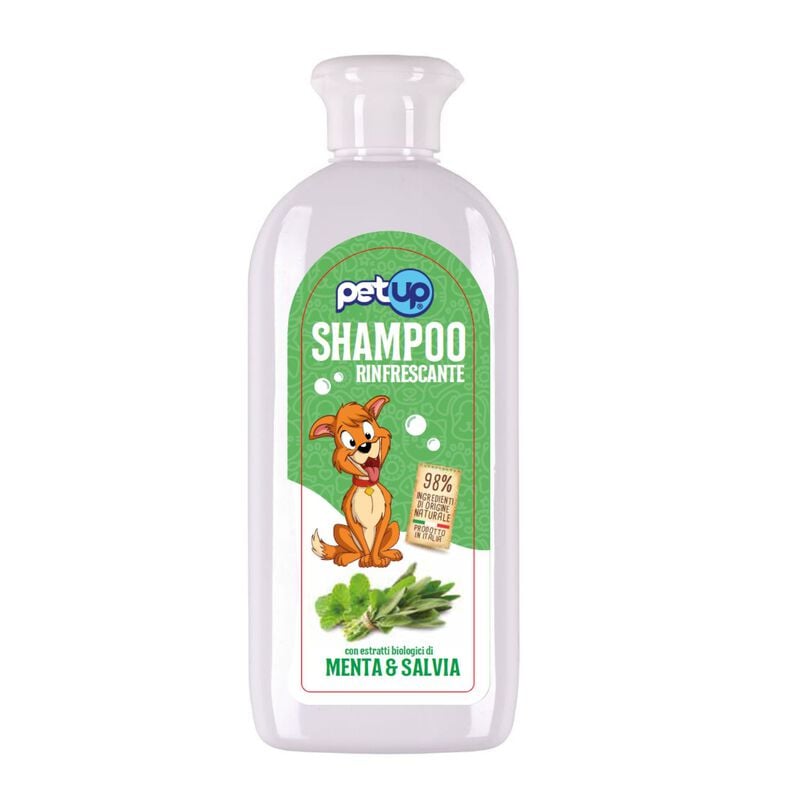 Petup Dog Shampoo Rinfrescante per cani con Menta e Salvia Bio 250 ml