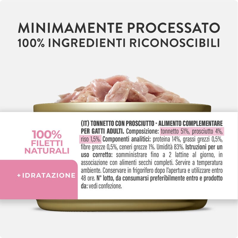 Schesir Cat Pollo con Prosciutto in&igrave; brodo70 gr