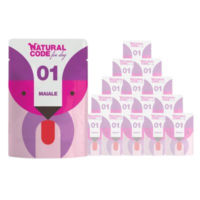 Natural Code Dog Adult Maiale 100 gr