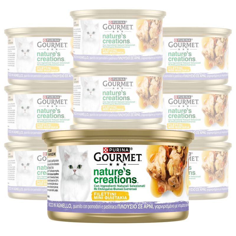 Gourmet Nature's Creations Cat Adult all'Agnello con pomodori e pastinaca 85 gr