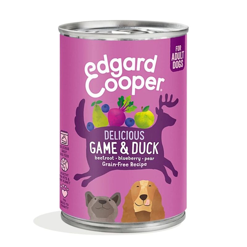 Edgard & Cooper Dog Adult Selvaggina e Anatra 400 gr