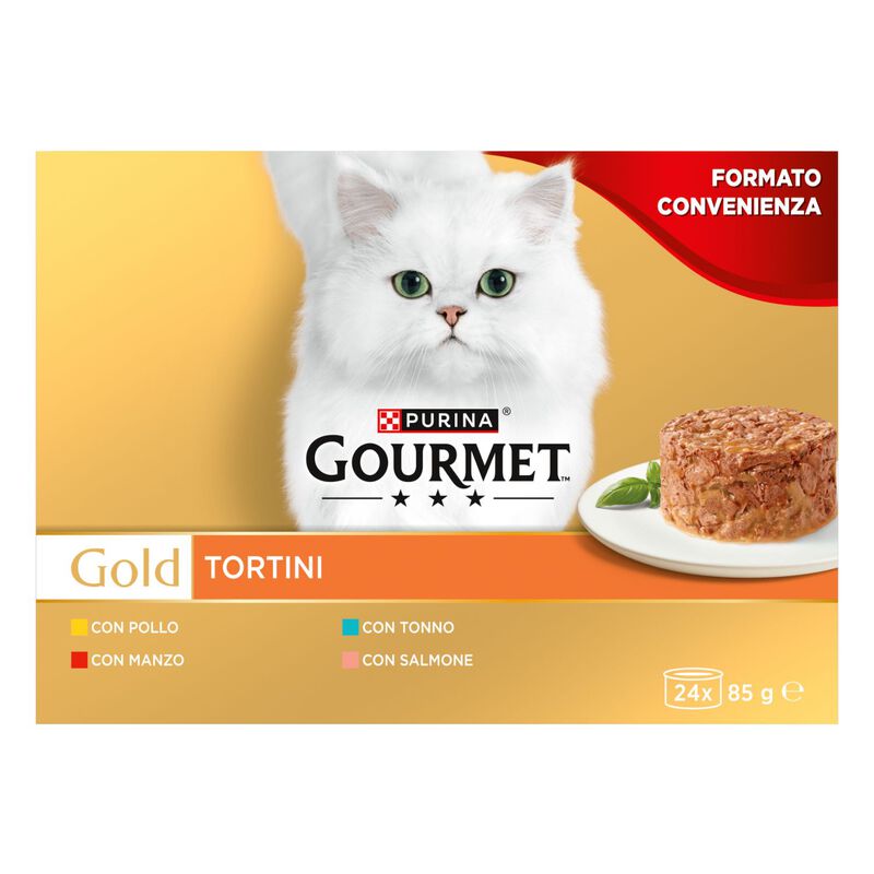 Gourmet Gold Cat Adult Tortini 24 x 85 gr