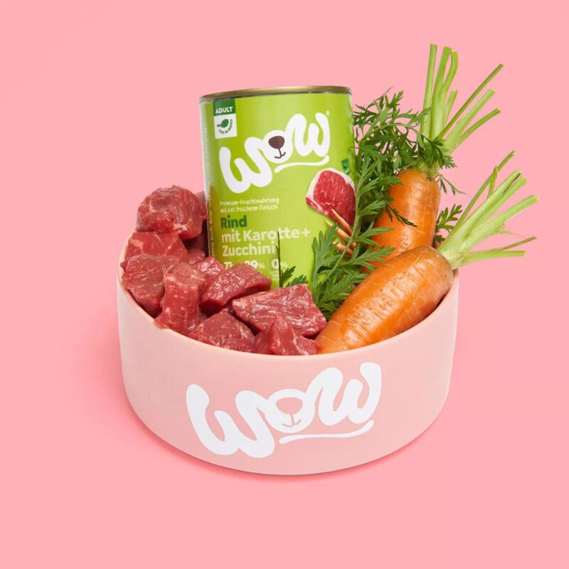 Wow Dog Adult Manzo con Carote e Zucchine 400 gr