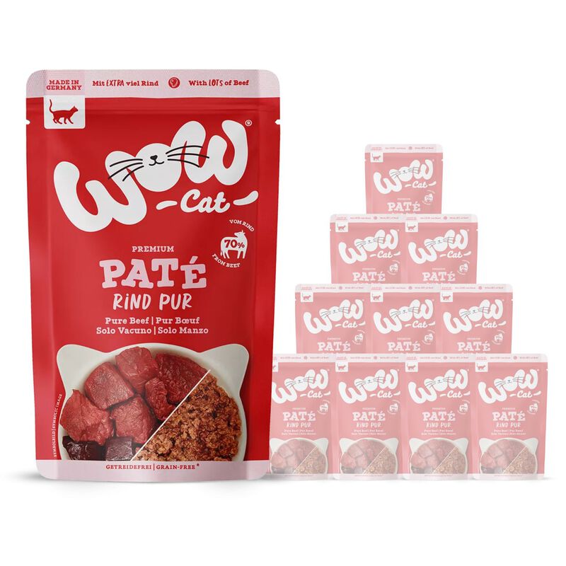 Wow Cat Adult Puro Manzo 125 gr