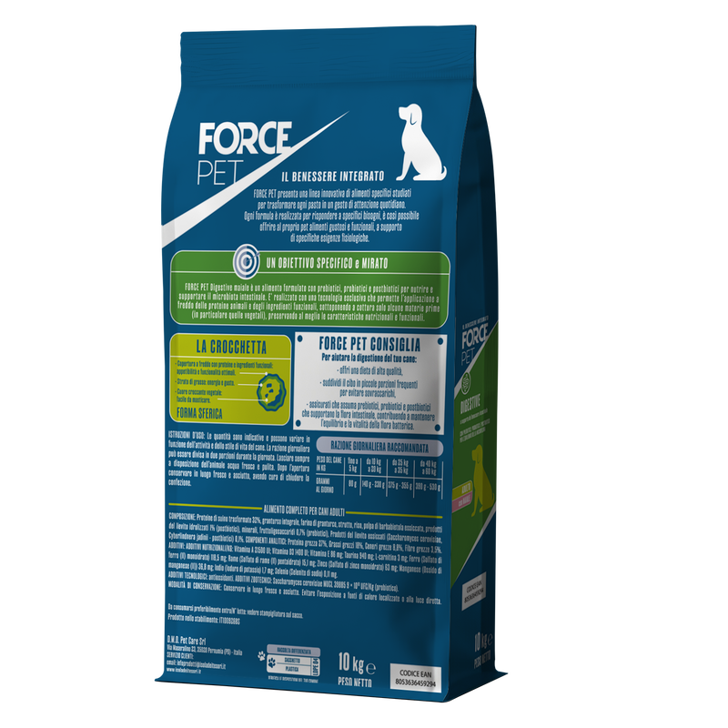 Forcepet Dog Adult Digestive con maiale 10kg
