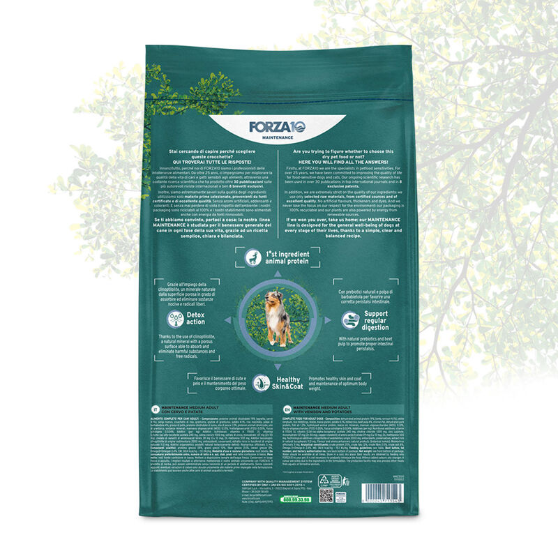 Forza10 Dog Medium Adult Cervo e Patate 2 kg