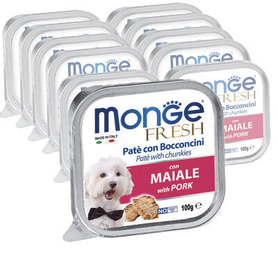 Monge Fresh Dog Adult  Pat&eacute; con Bocconcini con Maiale 100 gr