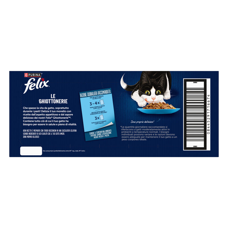 Felix Le Ghiottonerie Selezioni con Pesci in gelatina 44 pz x 85 gr