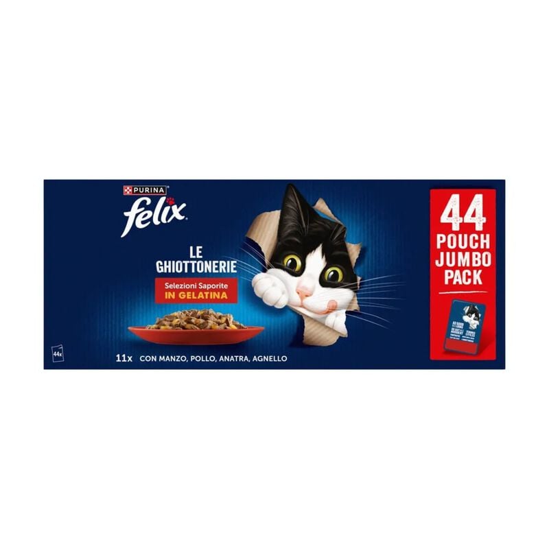 Felix Le Ghiottonerie Selezioni Saporite in gelatina 44 pz x 85 gr