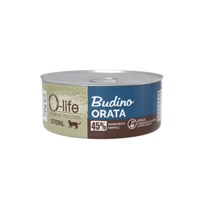 O-life Cat Steril Budino Orata 70gr