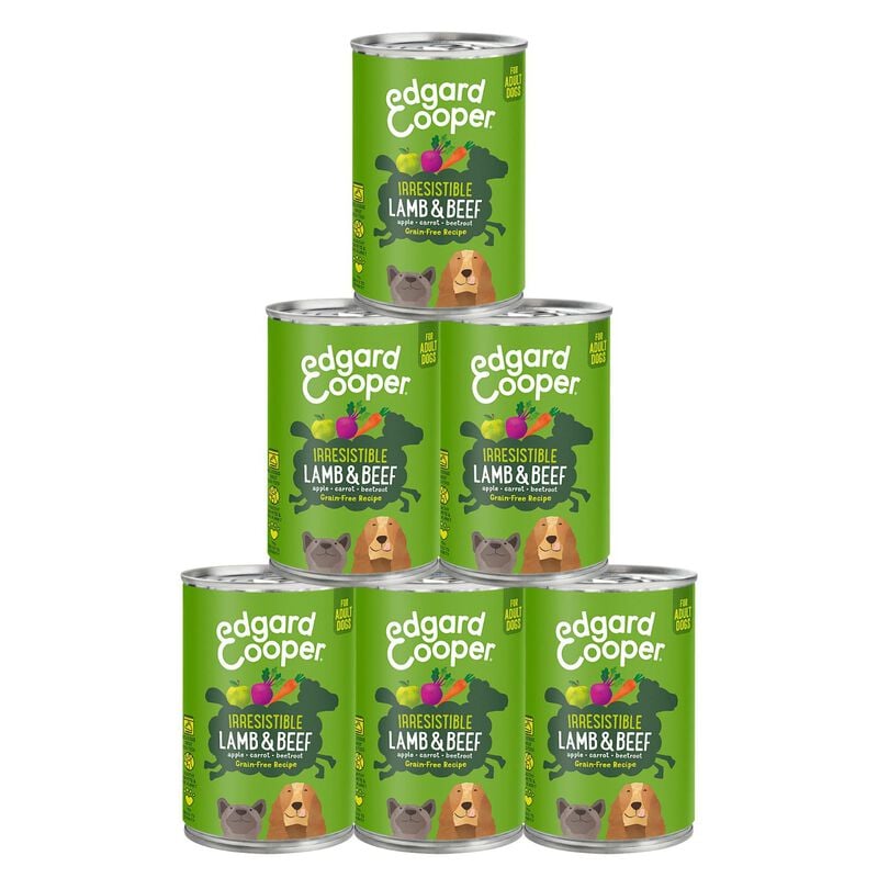 Edgard & Cooper Dog Adult Agnello e Manzo 400 gr