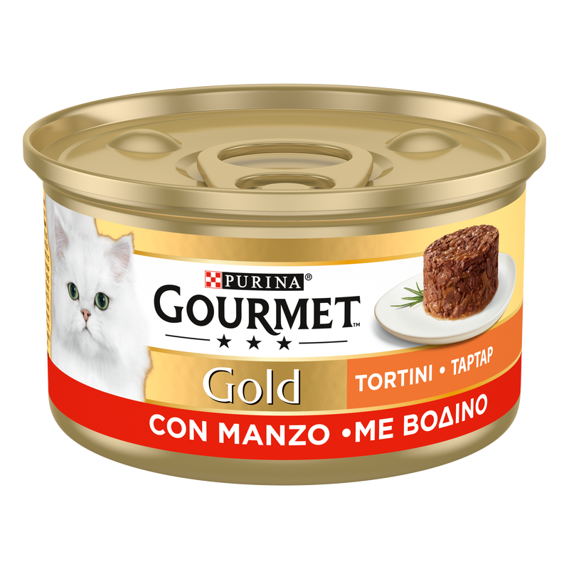 Gourmet Gold Tortini Cat Adult con Manzo 85 gr