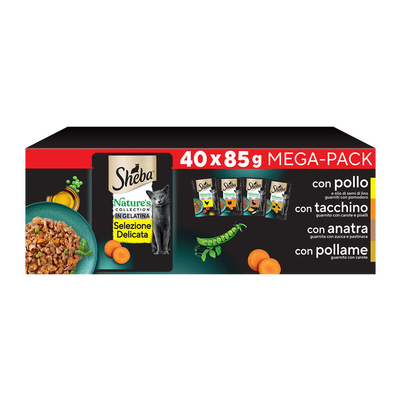 Sheba Nature's Collection Selezione Delicata in Gelatina 40 pz x 85 gr