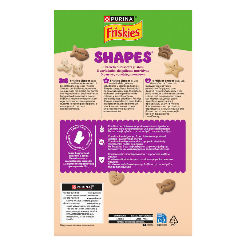 Friskies Shapes Biscotti per cani al Pollo 800 gr