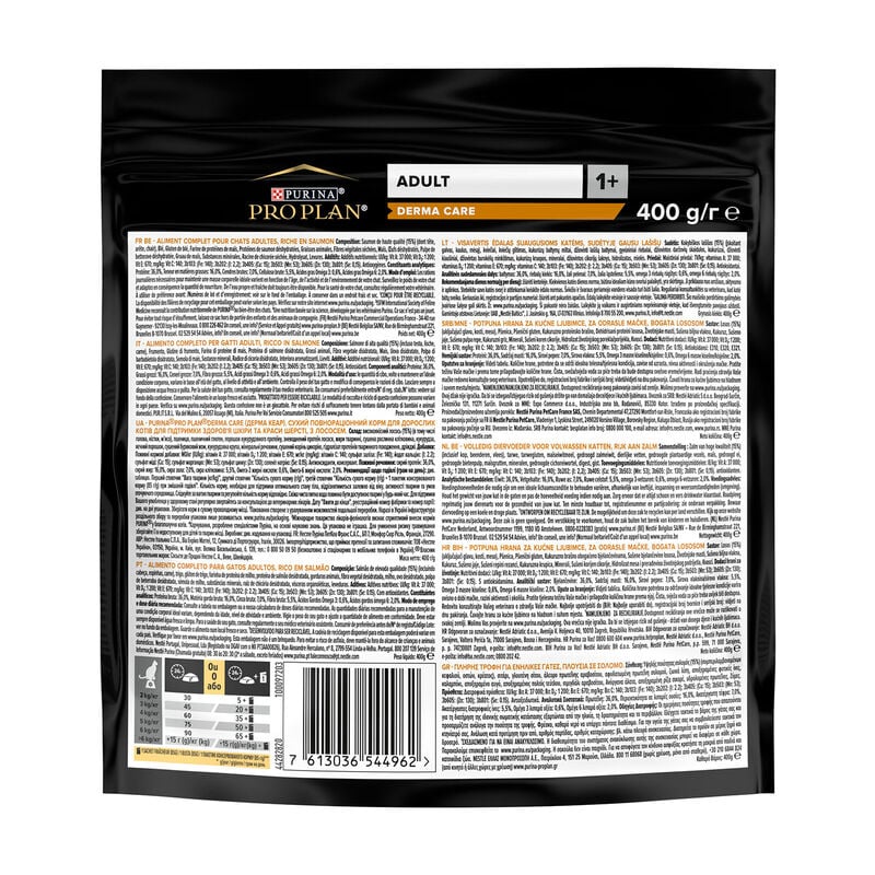 Purina Pro Plan Cat Adult Derma Care Salmone 400 gr