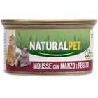 Naturalpet Cat Adult Mousse Manzo e Fegato 85 g