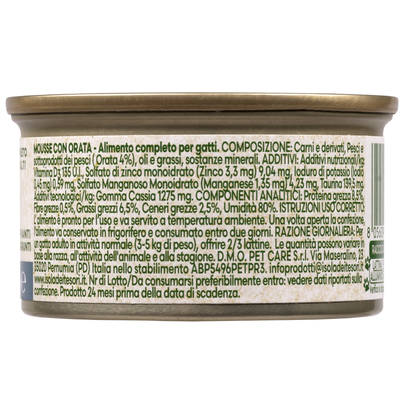 Naturalpet Cat Adult Mousse con Orata 85 gr