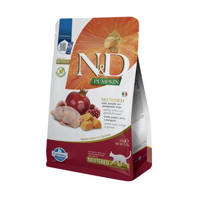 N&D Farmina Pumpkin Neutered Cat Quaglia e Melograno 1,5 kg