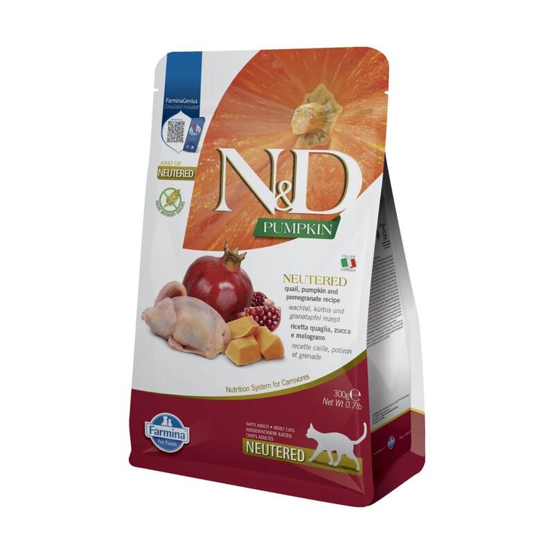 N&D Farmina Pumpkin Neutered Cat Quaglia e Melograno 1,5 kg