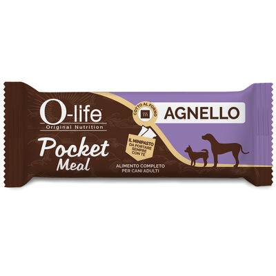 O-life Dog Adult Snack Barrette Pocket Meal Agnello 35gr