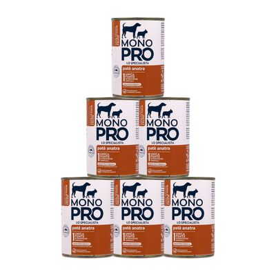 Monopro Dog Adult All Breeds Pat&eacute; Anatra 400gr