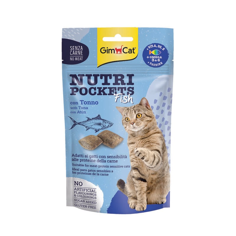 Gimcat Nutri Pockets Fish con Tonno 60 gr