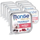 Monge Fresh per cani adulti Pat&eacute; con Bocconcini con Manzo 100 gr