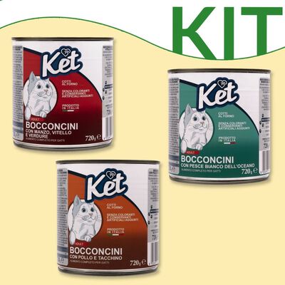Kit degustazione Ket Cat Adult bocconcini 720 gr
