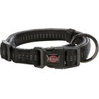 Trixie Dog Collare Softline Elegance S-M Nero/Grigio