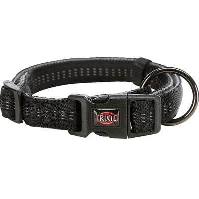 Trixie Dog Collare Softline Elegance S-M Nero/Grigio