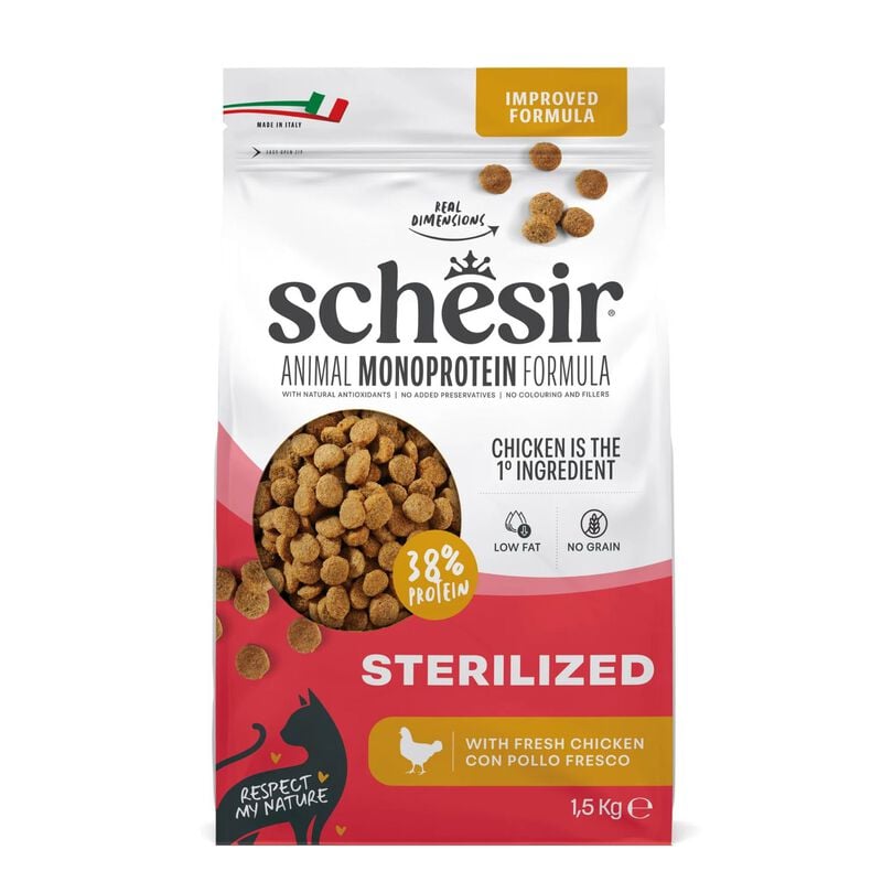 Schesir Monoprotein Cat Sterilized Pollo 1,5 kg