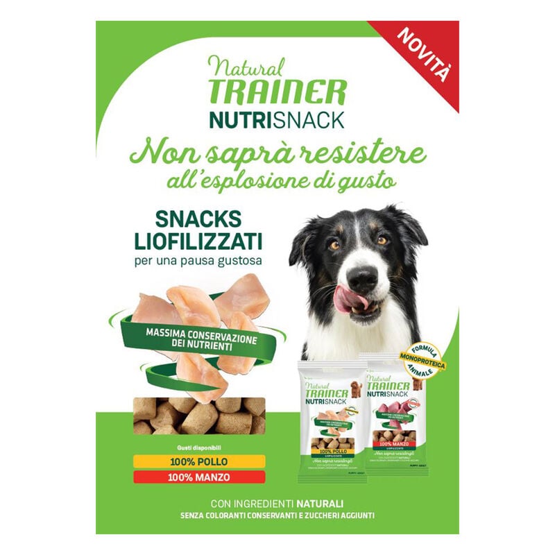 Natural Trainer Freeze Dried Nutrisnack Dog Small&Toy Pollo 20G