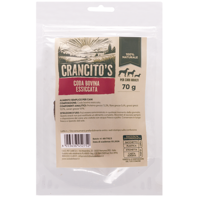 Crancito's Dog Adult Coda bovina essiccata 70 gr