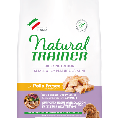 Natural Trainer Daily Nutrition Dog Small&Toy Senior con Pollo fresco 2 kg