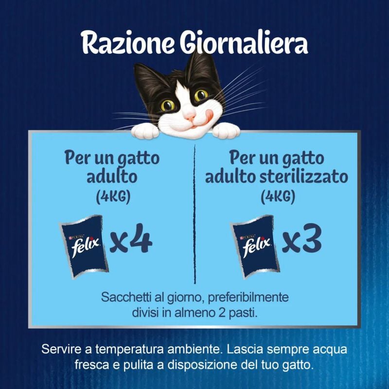 Felix Le Ghiottonerie Cat Selezioni con pesci Salmone con Tonno 12 x 85 gr