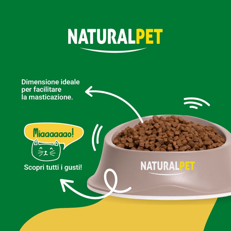 Naturalpet Cat Adult Sterilised ricco in Pollo 1,5 kg