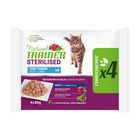 Natural Trainer Cat Adult Sterilised al Tonno 4 pz x 85 gr