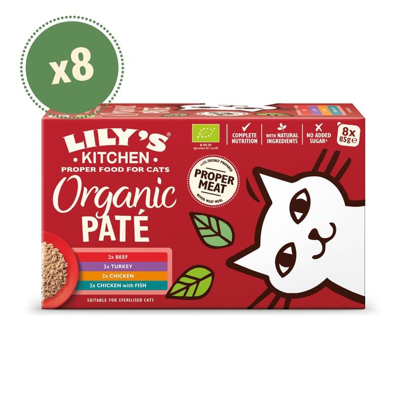 Lily's Kitchen Cat Adult Organic Pat&eacute; 8x85 gr
