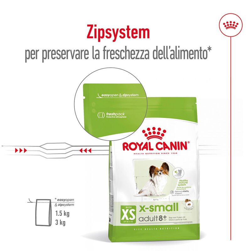 Royal Canin Dog Adult +8 anni X-Small 500 gr
