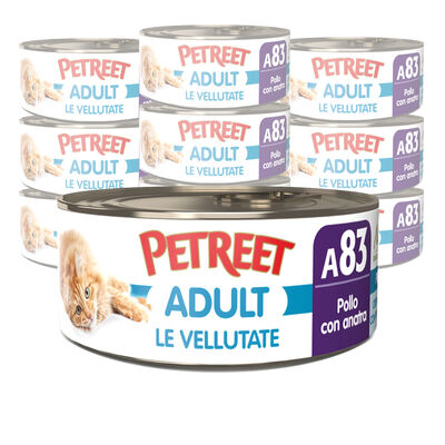Petreet Cat Adult Vellutata di pollo con anatra A83 70 gr
