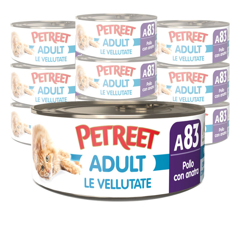 Petreet Cat Adult Vellutata di pollo con anatra A83 70 gr