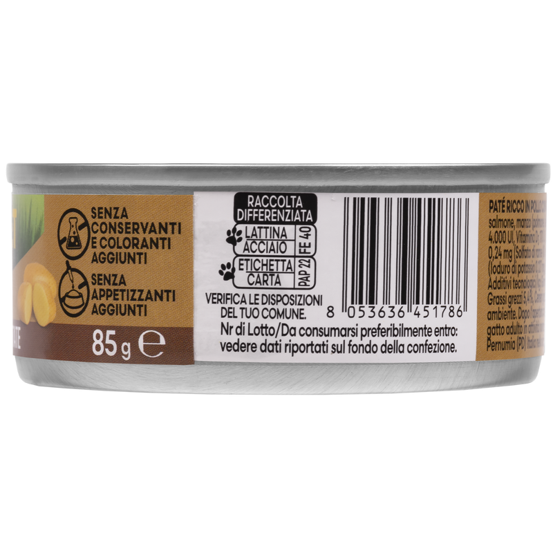 Naturalpet Premium Cat Adult pat&eacute; al pollo con patate 85gr