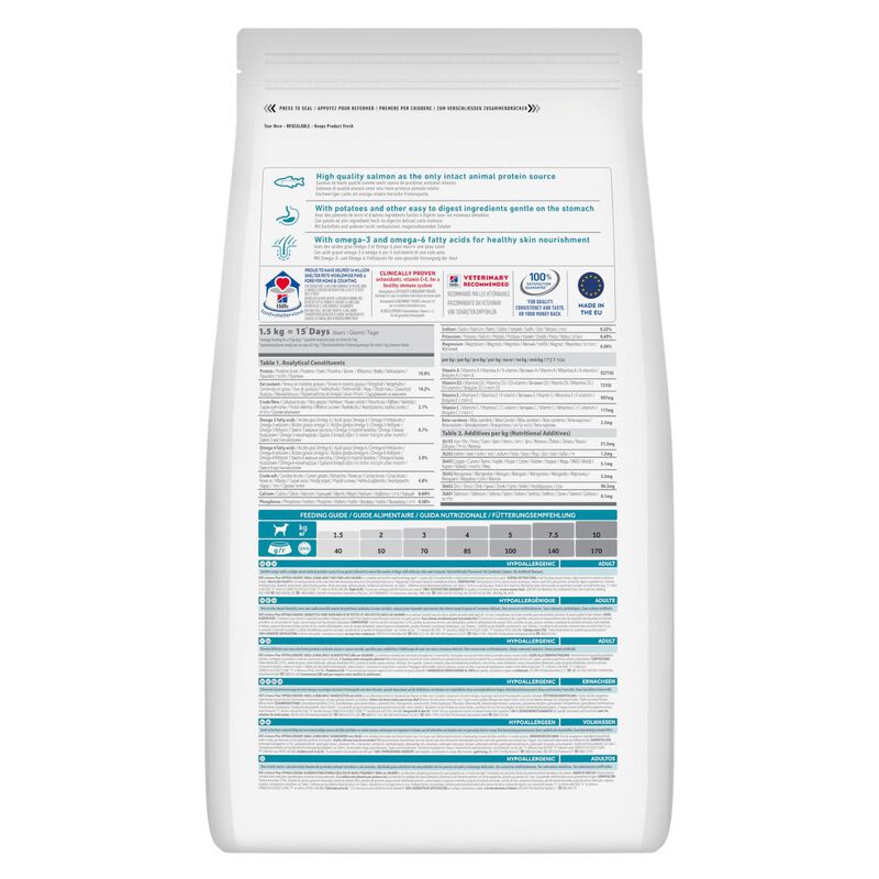 Hill's Science Plan Hypoallergenic Dog Adult Small & Mini Salmone 6 Kg