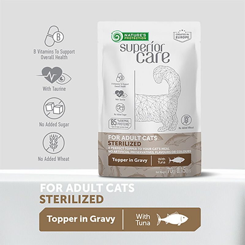 Nature's Protection Cat Superior Care Cat Sterilized Tonno 70 gr